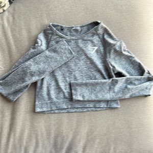 Gym shark athletic crop top small